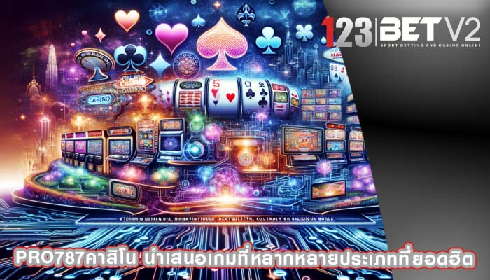 pro787คาสิโน นำเสนอเกมที่หลากหลายประเภทที่่ยอดฮิต