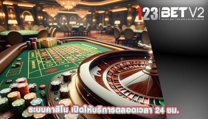 ระบบคาสิโน เปิดให้บริการตลอดเวลา 24 ชม.