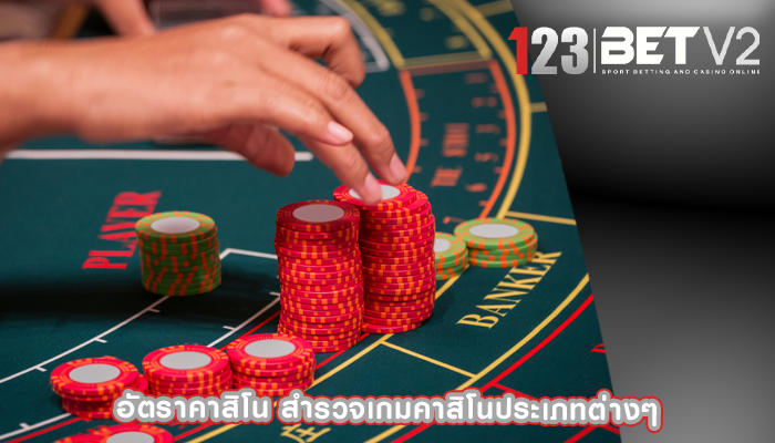 อัตราคาสิโน สำรวจเกมคาสิโนประเภทต่างๆ